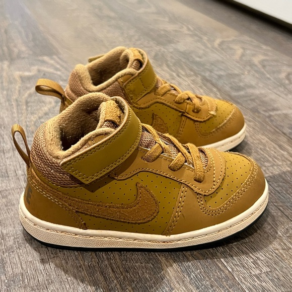 Nike Court Borough Mid Wheat Sneakers - Picture 2 of 8